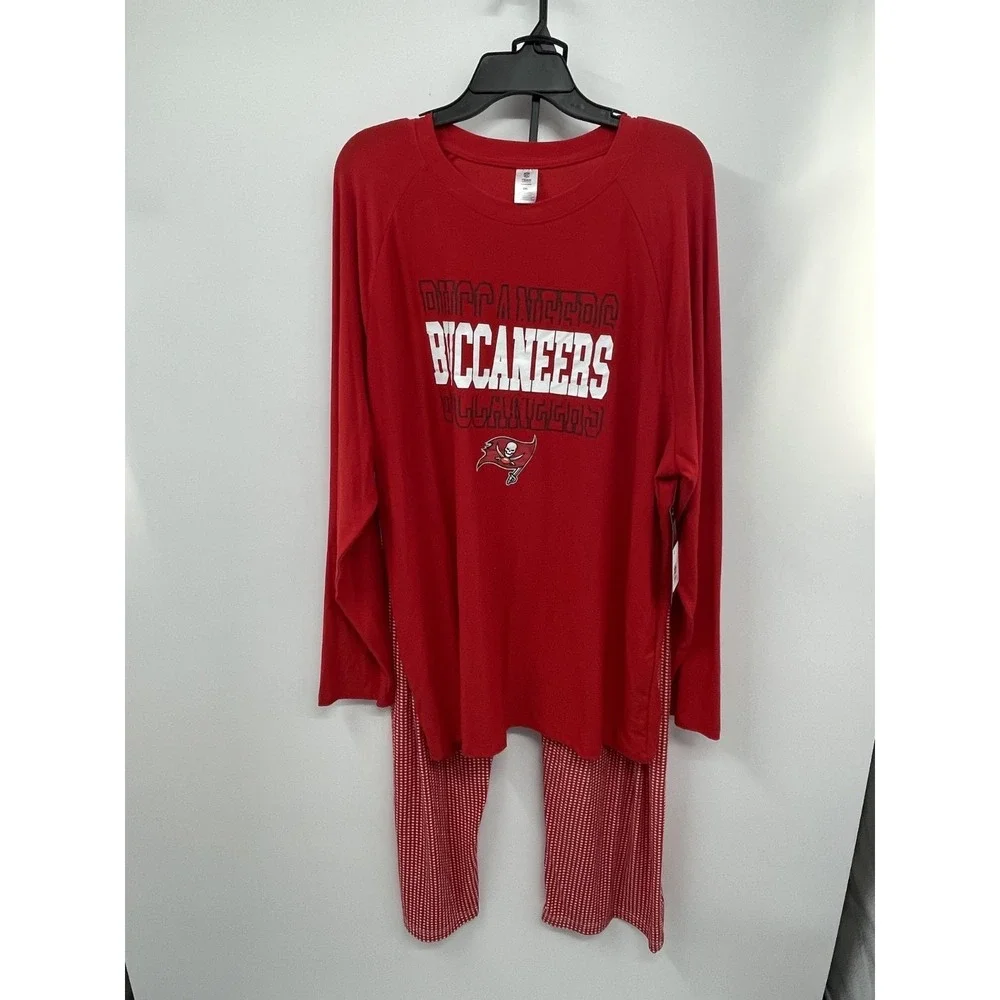 NFL Team Apparel‎ Pajama Set Men's 2XL Red Tampa Bay Buccaneers Sleepwear NWT